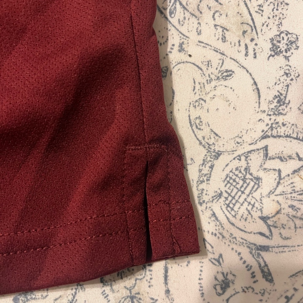 Izod Maroon Polo Shirt Classic Style - Picture 5 of 8